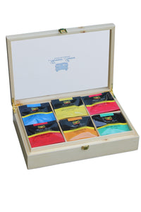 Thomas Pearse 6-Compartment Pinewood Gift Box - Pyramid Collection