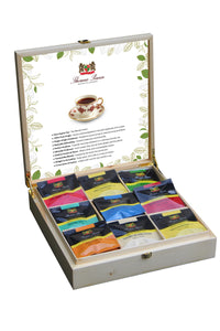 Thomas Pearse 9-Compartment Pinewood Gift Box - Pyramid Collection