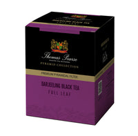 Thomas Pearse Darjeeling Black Tea - Full Leaf Loose Tea - 16 Individually Wrapped Pyramid Tea Bags
