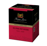Thomas Pearse Red Spring Fruit Infusion - Full Leaf Loose Tea - 16 Individually Wrapped Pyramid Tea Bags