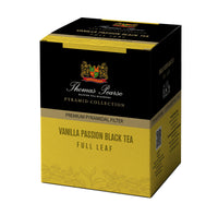 Thomas Pearse Vanilla Passion Black Tea - Infusion - Full Leaf Loose Tea - 16 Individually Wrapped Pyramid Tea Bags